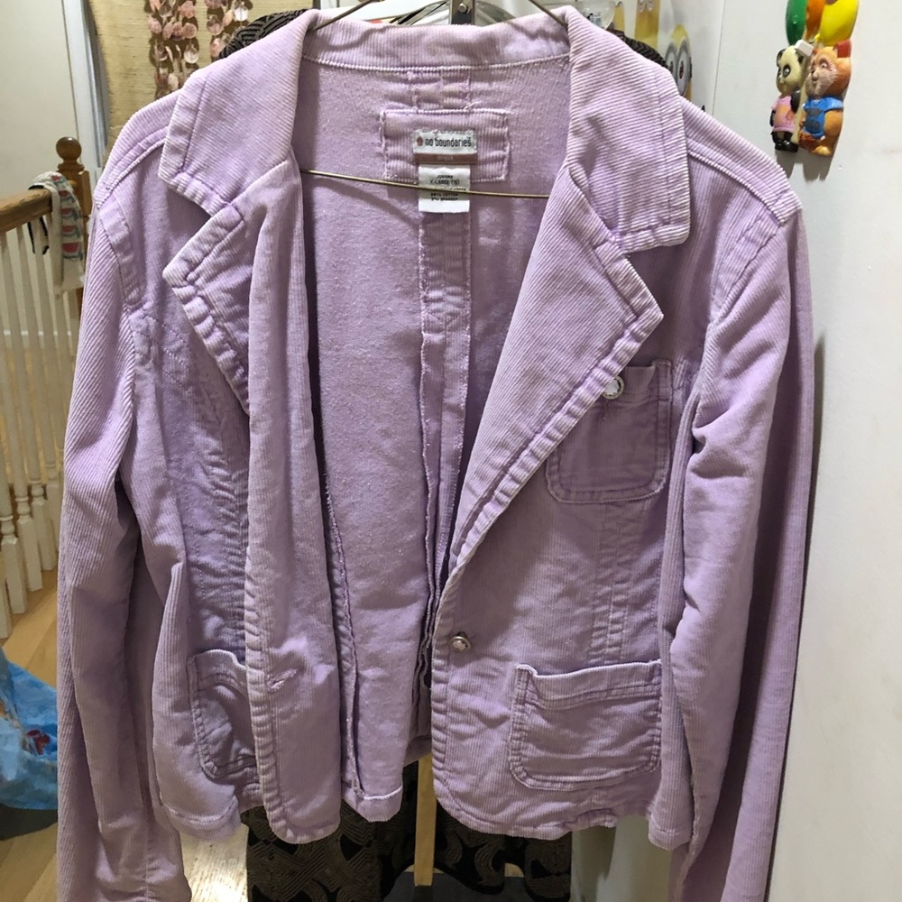 Purple jean jacket